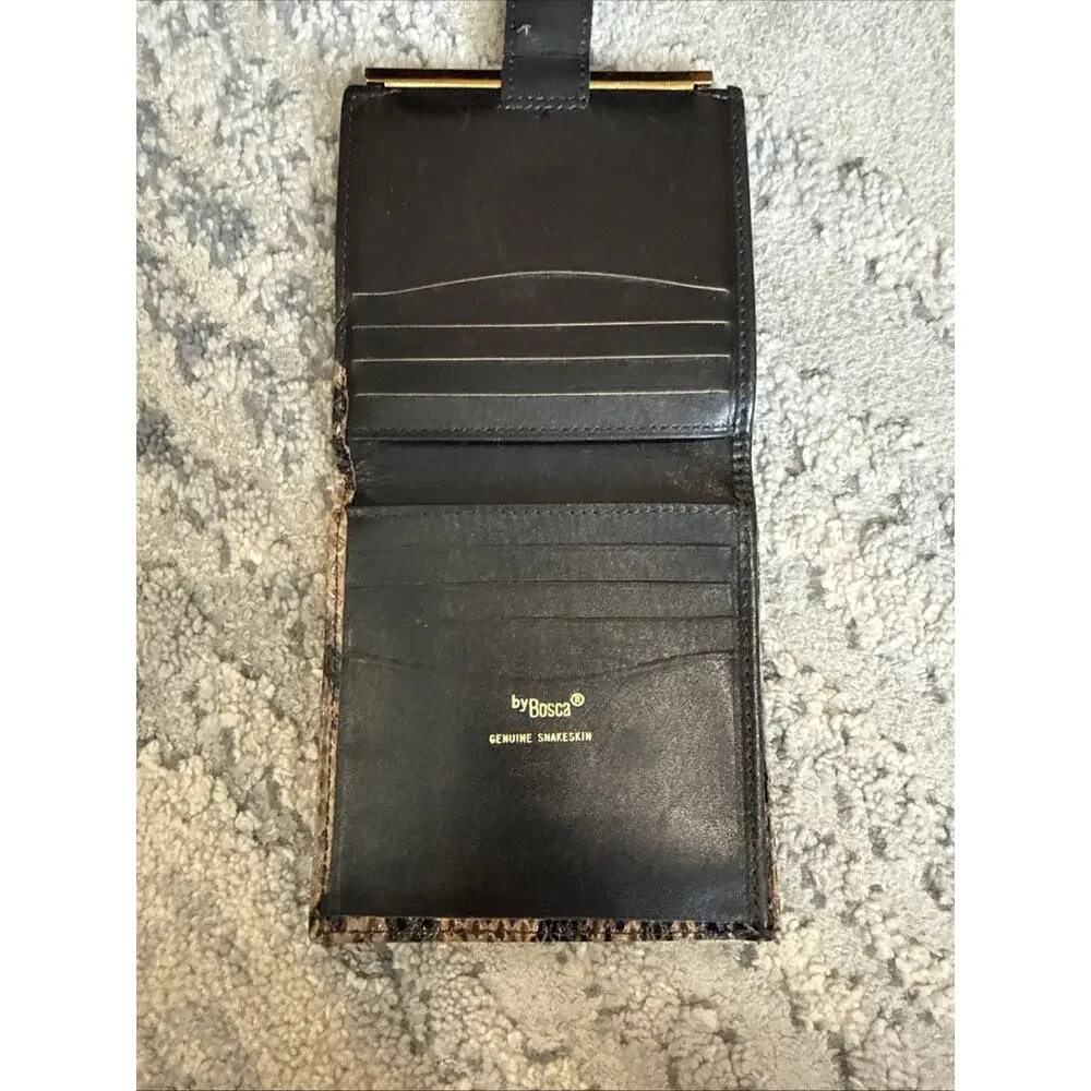 Bosca vintage snakeskin